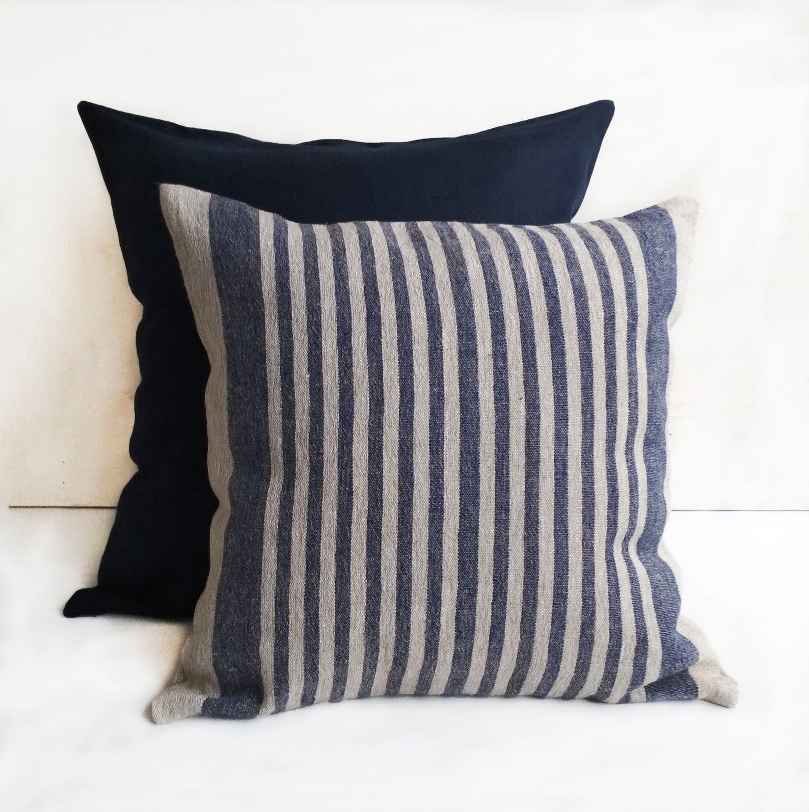 Burlap Throw Pillow Covers Farmhouse 16x16 Linen Euro Sham Etsy