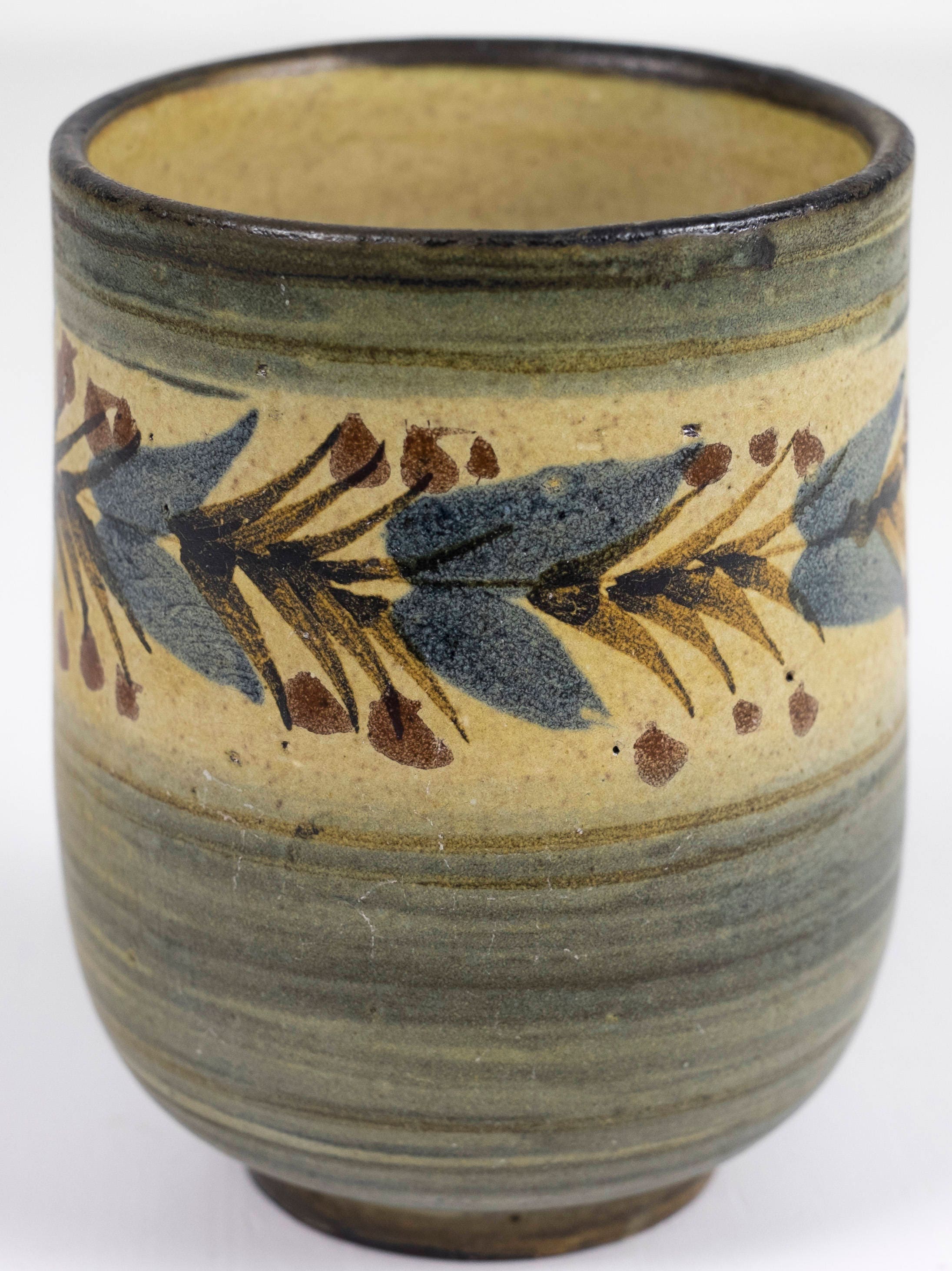 Vintage Scandinavian Folk Art Vase Hand Painted Kurbits Vase Etsy