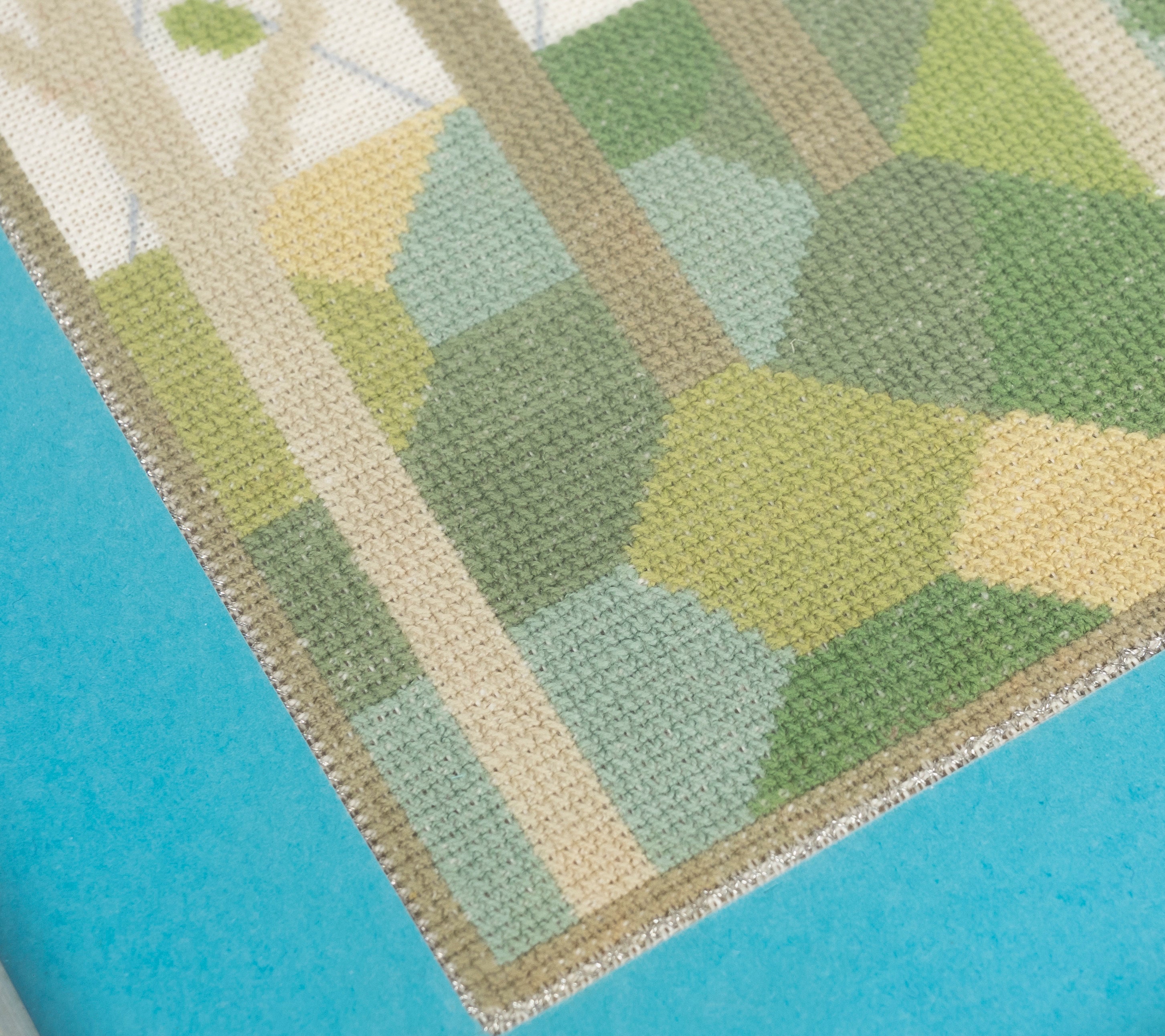 Vintage Embroidery Wall Hanging Trees Danish Textiles Hand Etsy