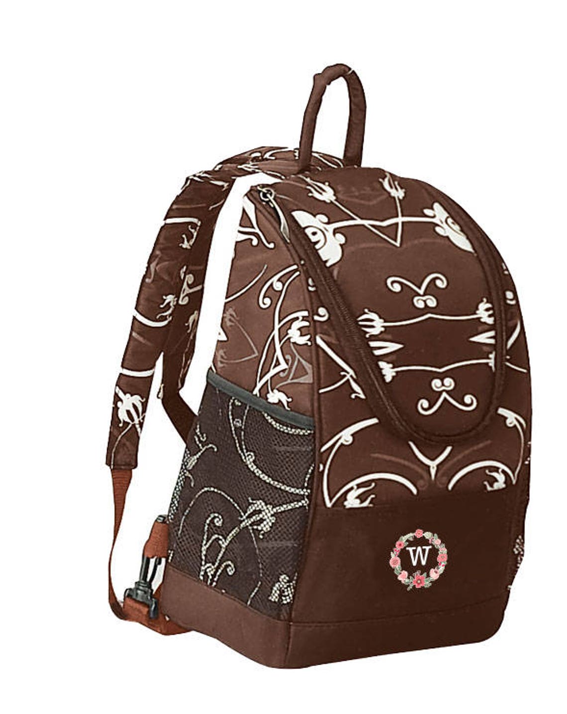 Customized Insulated Cooler Backpack for Kids, Man, or Woman brown Can Come W/ Monogram and