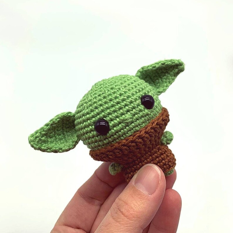Baby Yoda The child Crochet keychain The Mandalorian Yodababy Etsy