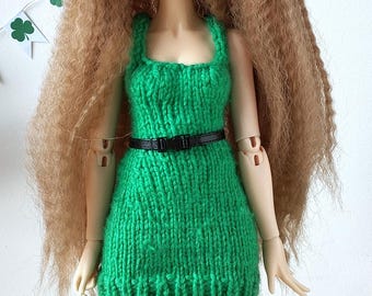 Minifee Leprechaun Dress 1:4 Scale BJD Doll Outfit green knitted st Patrick doll fashion