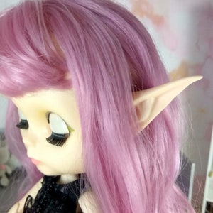 Blyth doll ears, elf fairy custom accessories. 12-inch 1:6 scale doll Pullip attached to head customized body repaint OOAK supplies props