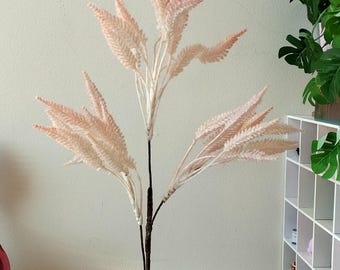 Dollhouse Miniature Pink Plant in White Pot BJD Diorama Decor 1:6 scale interior accessory