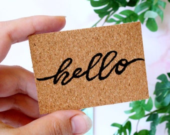 Doormats dollhouse miniature outdoor rug welcome hello home custom lettering up to 1:6 scale Diorama prop rustic farmhouse BJD doll door mat