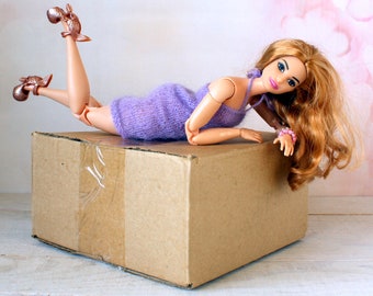 Dollhouse miniature mystery box. Grab box 1:6 scale furniture surprise lucky diorama gift pack Barb Blyth BJD doll blind sale buy room