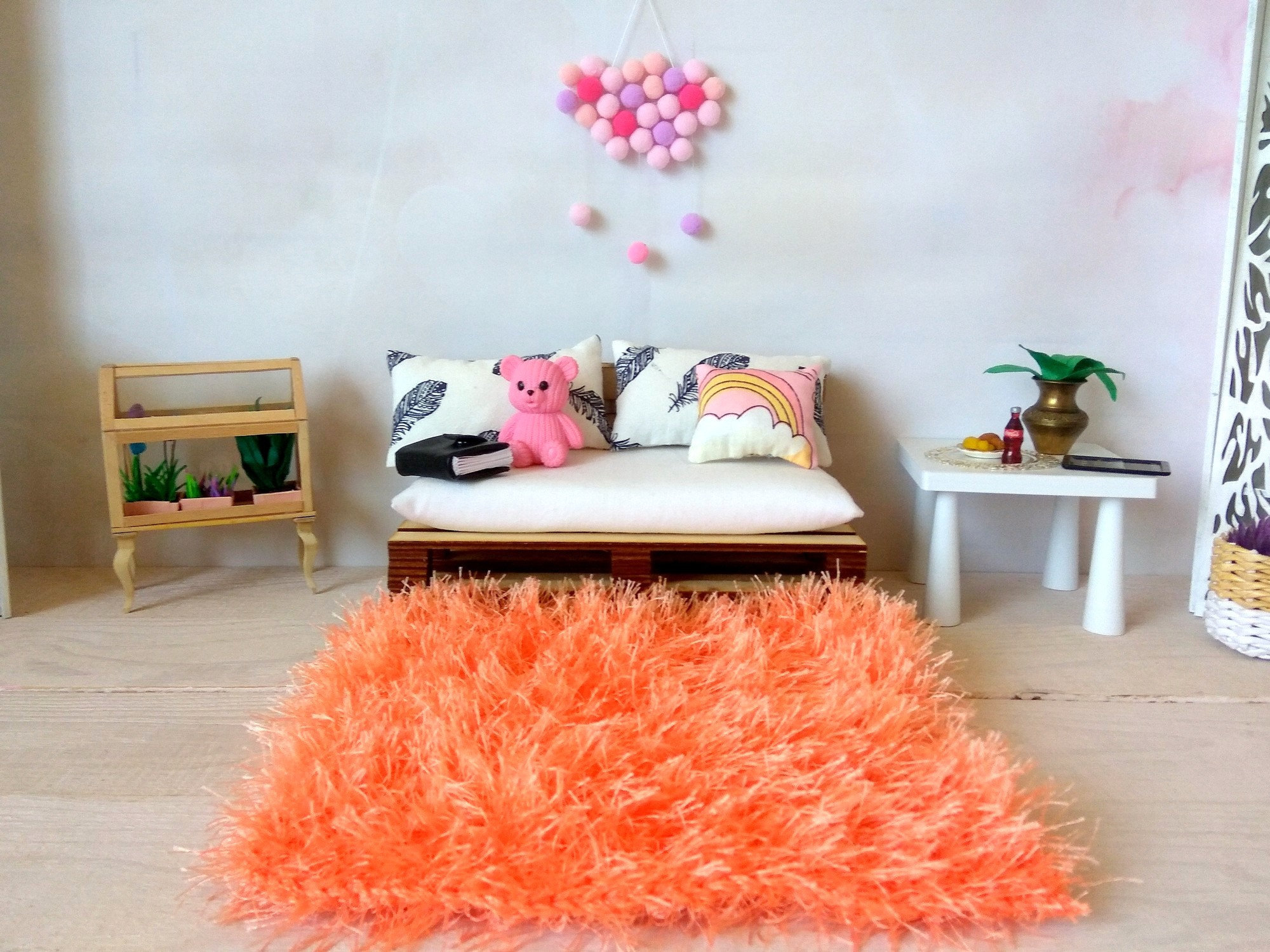 Action Figure Rug bedside rug mini carpet Little rug for doll house Dolls & Action ...