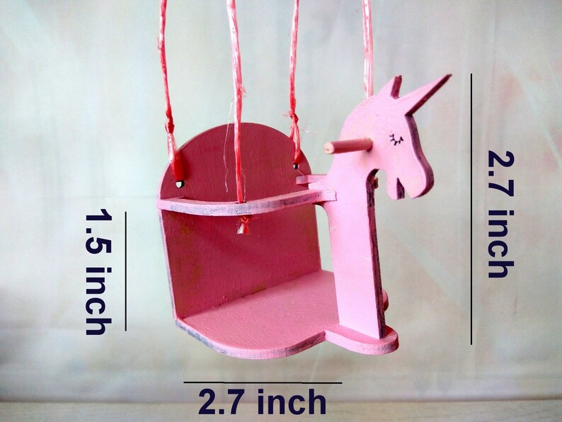 Miniature Swing Dollhouse Nursery Baby Furniture Unicorn. 18 Etsy