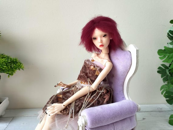Popovy Sisters Doll Wig, Cherry Red Wool Bobcut, 4.7 Inch - Etsy