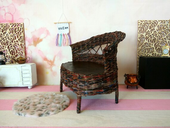 18 Doll Sofa For Smart Doll American Girl Bespoke Wicker Miniature Couch Model Kits With Legs 1 3 Scale Vintage Look Furniture Bench Toy 18 Doll Sofa For Smart Doll American Girl Bespoke Wicker Miniature Couch Model Kits With Legs 1 3 Scale Vintage Look Furniture Bench Toy