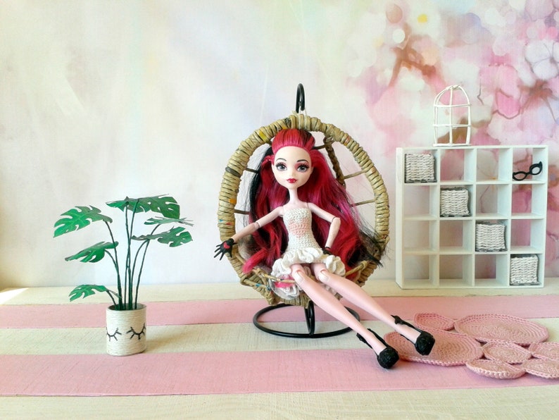 Dollhouse mini Monstera plant for doll. Monstera deliciosa | Etsy