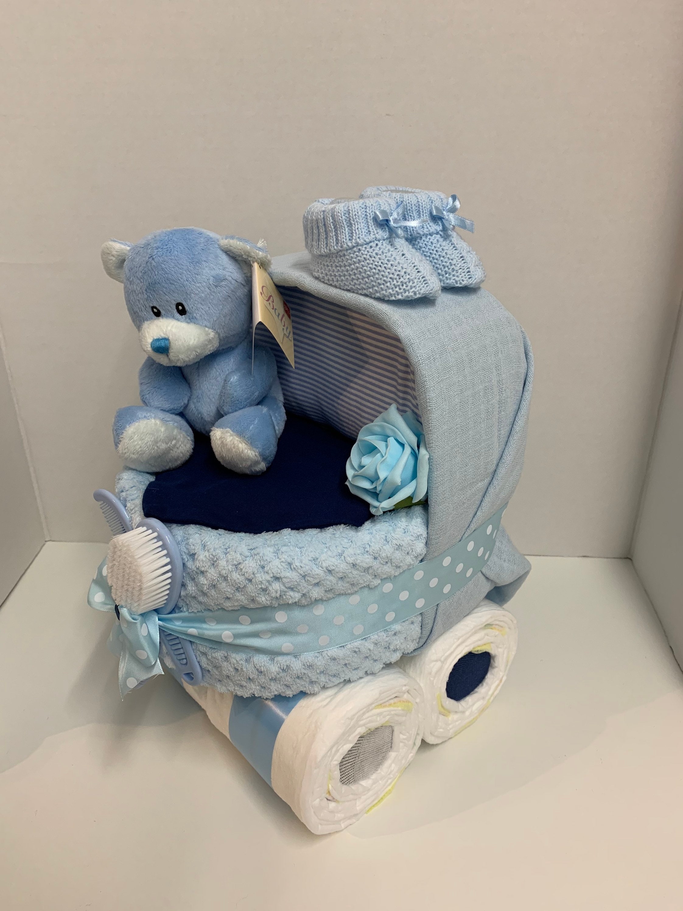 How to make cheap nappy cake pram