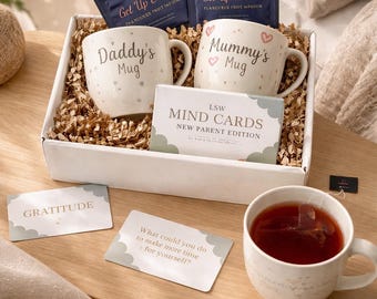 Mummy and Daddy Mug Set - New Parent Gift
