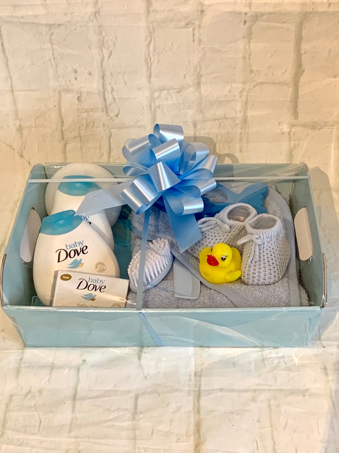 Baby Bath Towel Gift Set New Baby Gift Box Personalised Baby Etsy UK