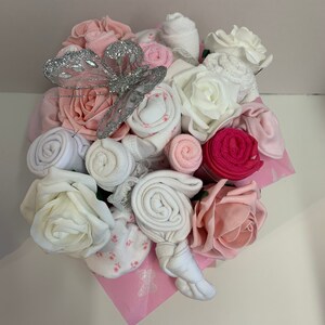 Baby Clothes Hamper, Baby Clothing Bouquet, Baby Shower Gift, New Baby ...