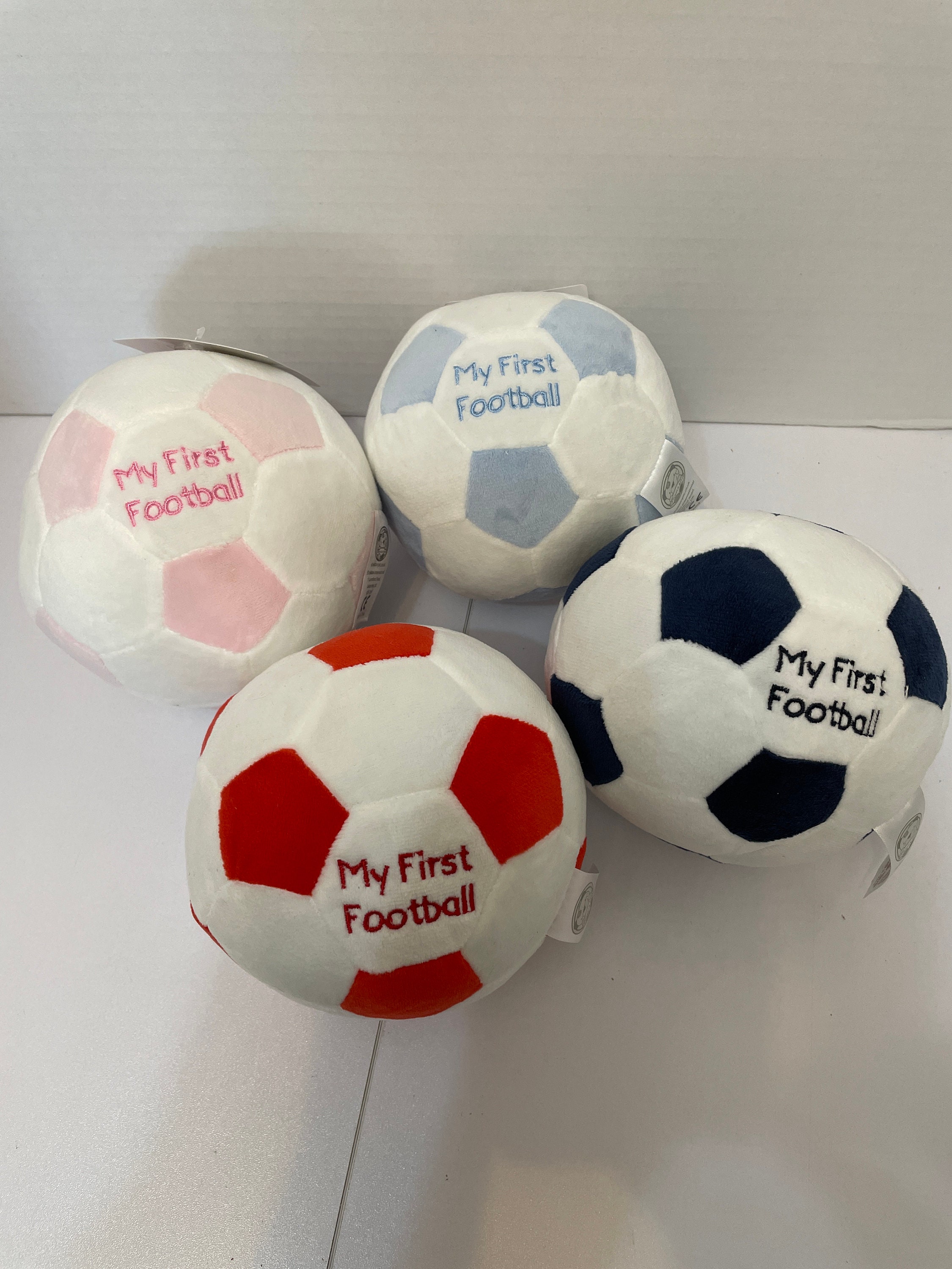 Football Bumpy Ball My First Football Baby Rattle: Soft Sensory Toy, Newborn Gift - Etsy UK