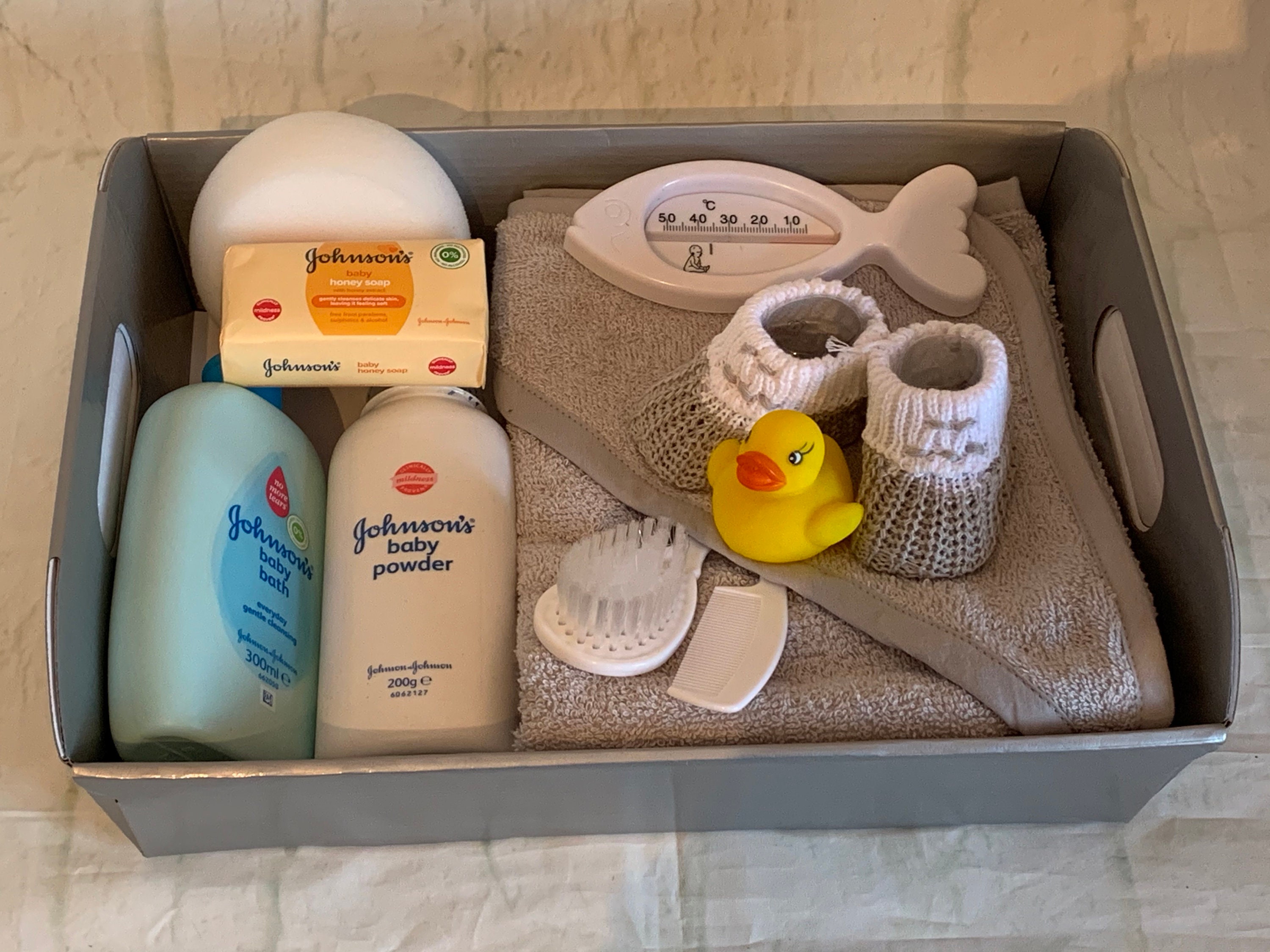 Baby Bath Hamper optional Personalised Embroidered Baby Bath Etsy