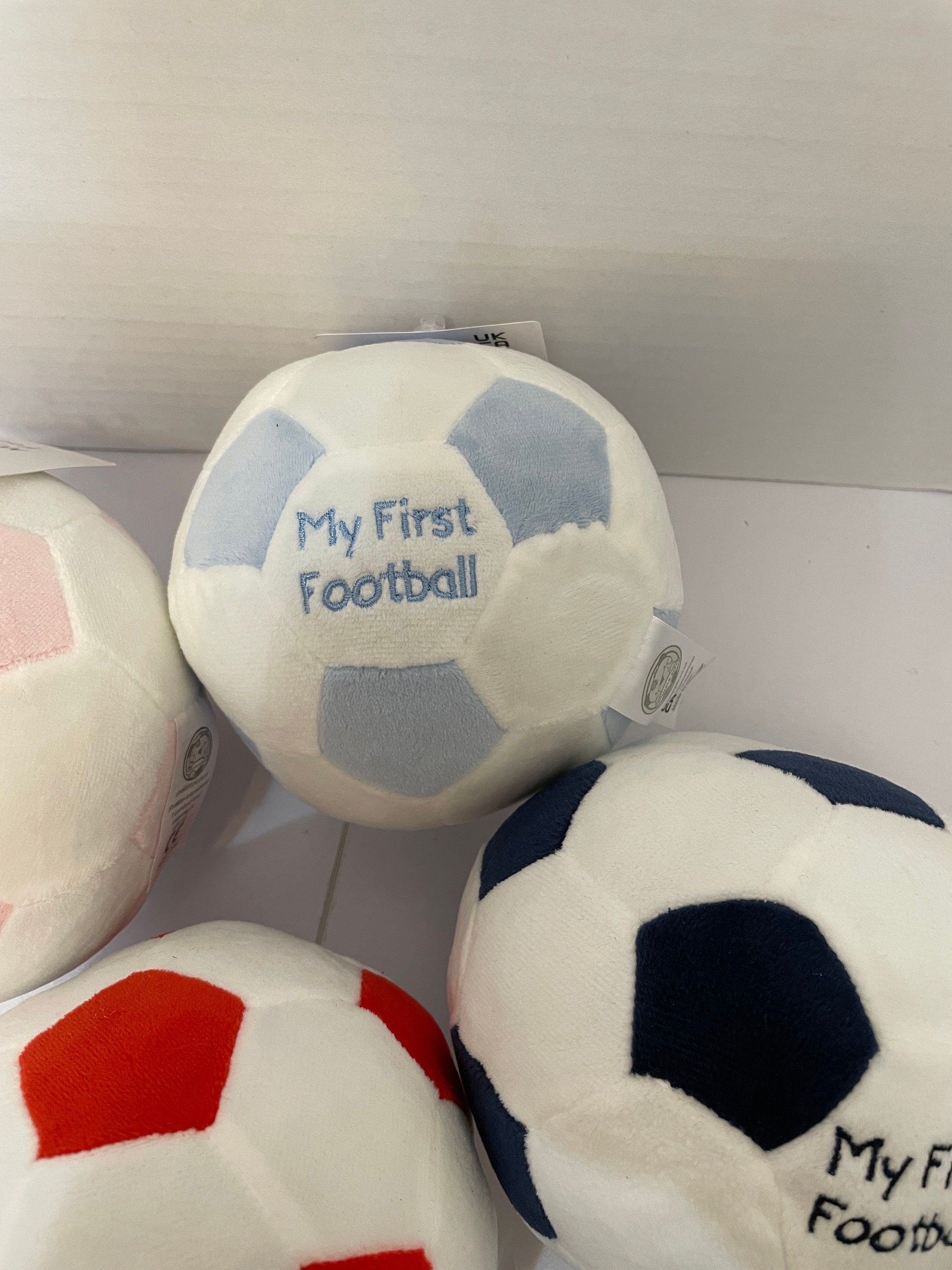 Football Bumpy Ball My First Football Baby Rattle: Soft Sensory Toy, Newborn Gift - Etsy UK