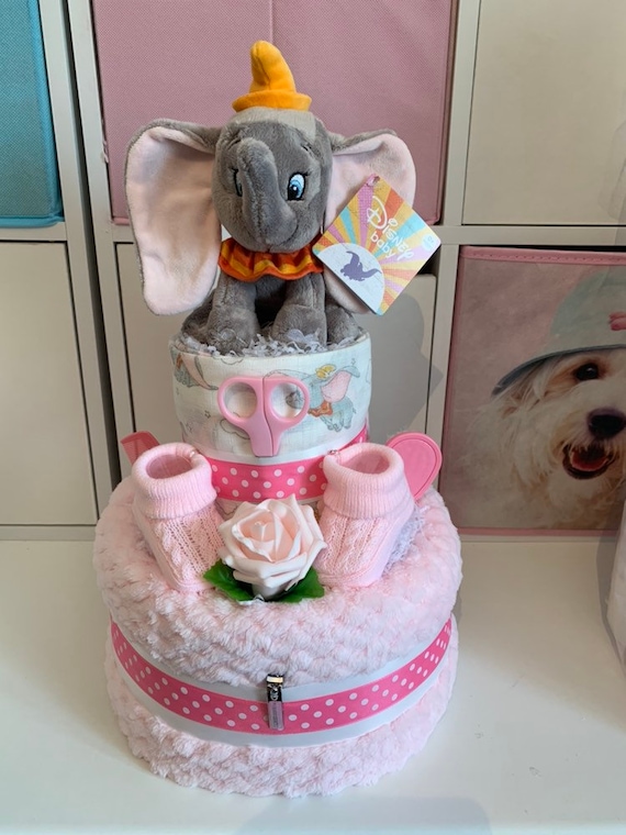 dumbo diaper cake