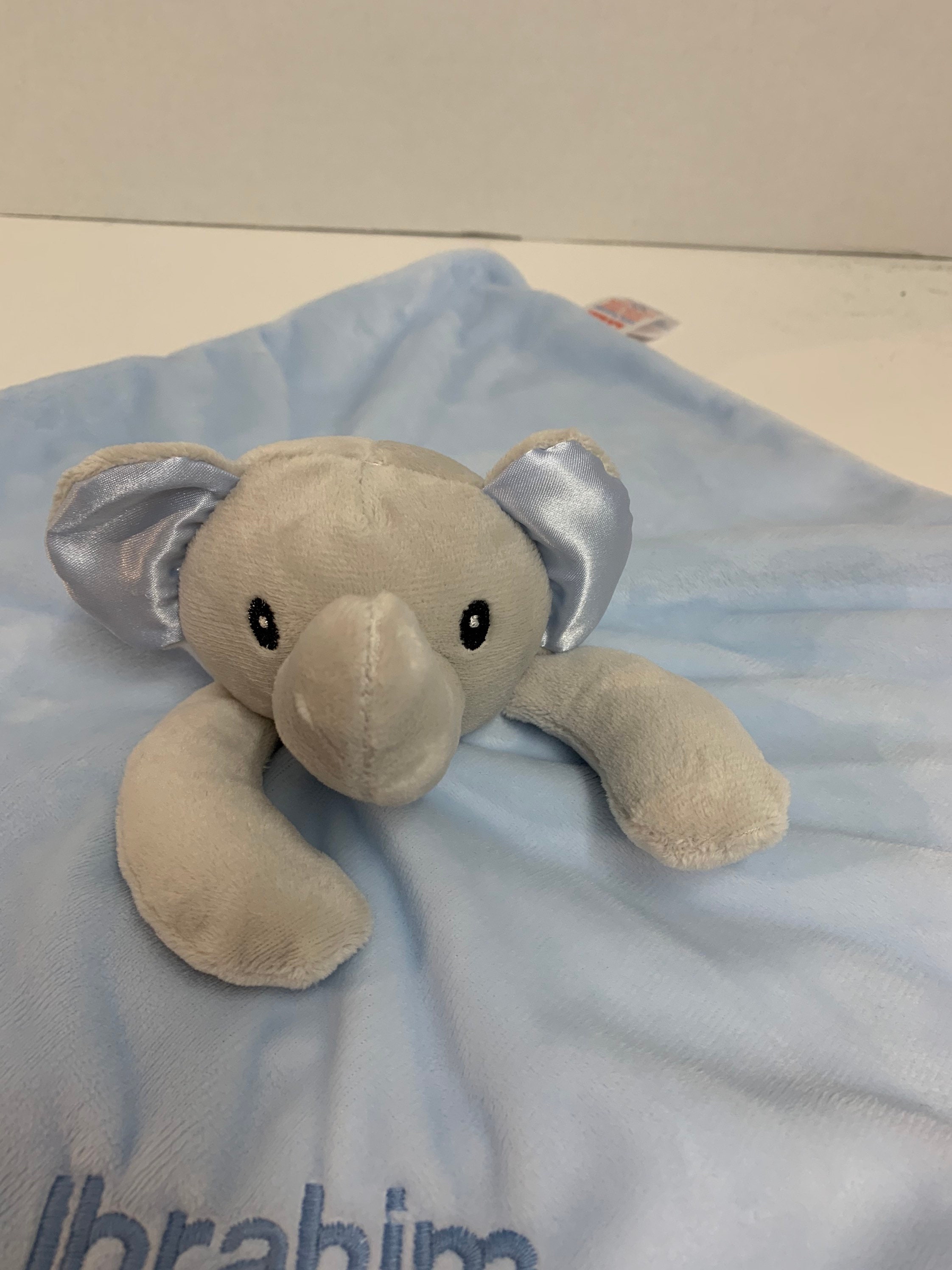 Personalised Baby Comforter Elephant Comfort Blanket - Etsy UK