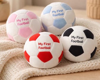 My First Football Baby Rattle: Soft Sensory Toy, Newborn Gift