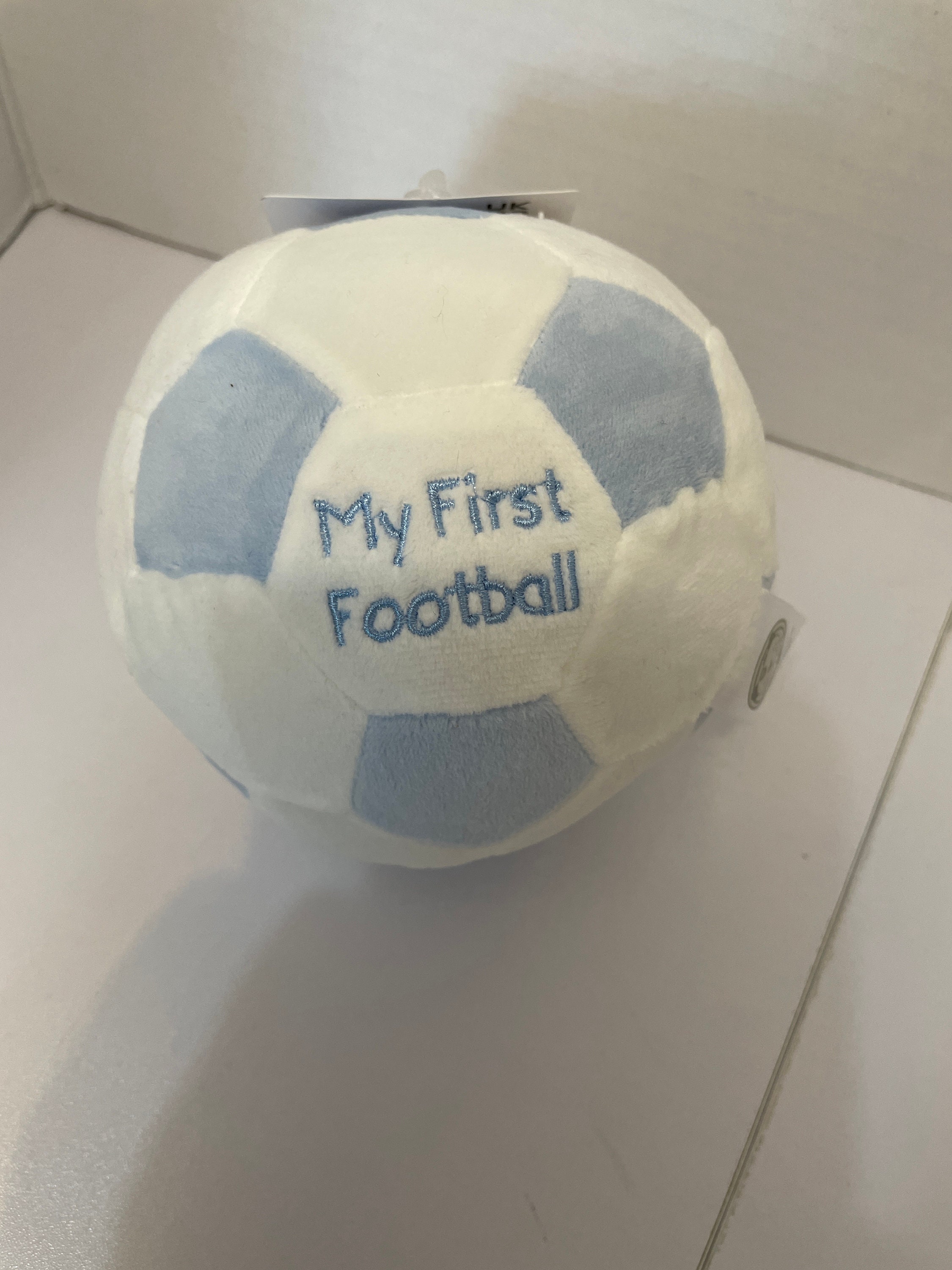 Football Bumpy Ball My First Football Baby Rattle: Soft Sensory Toy, Newborn Gift - Etsy UK