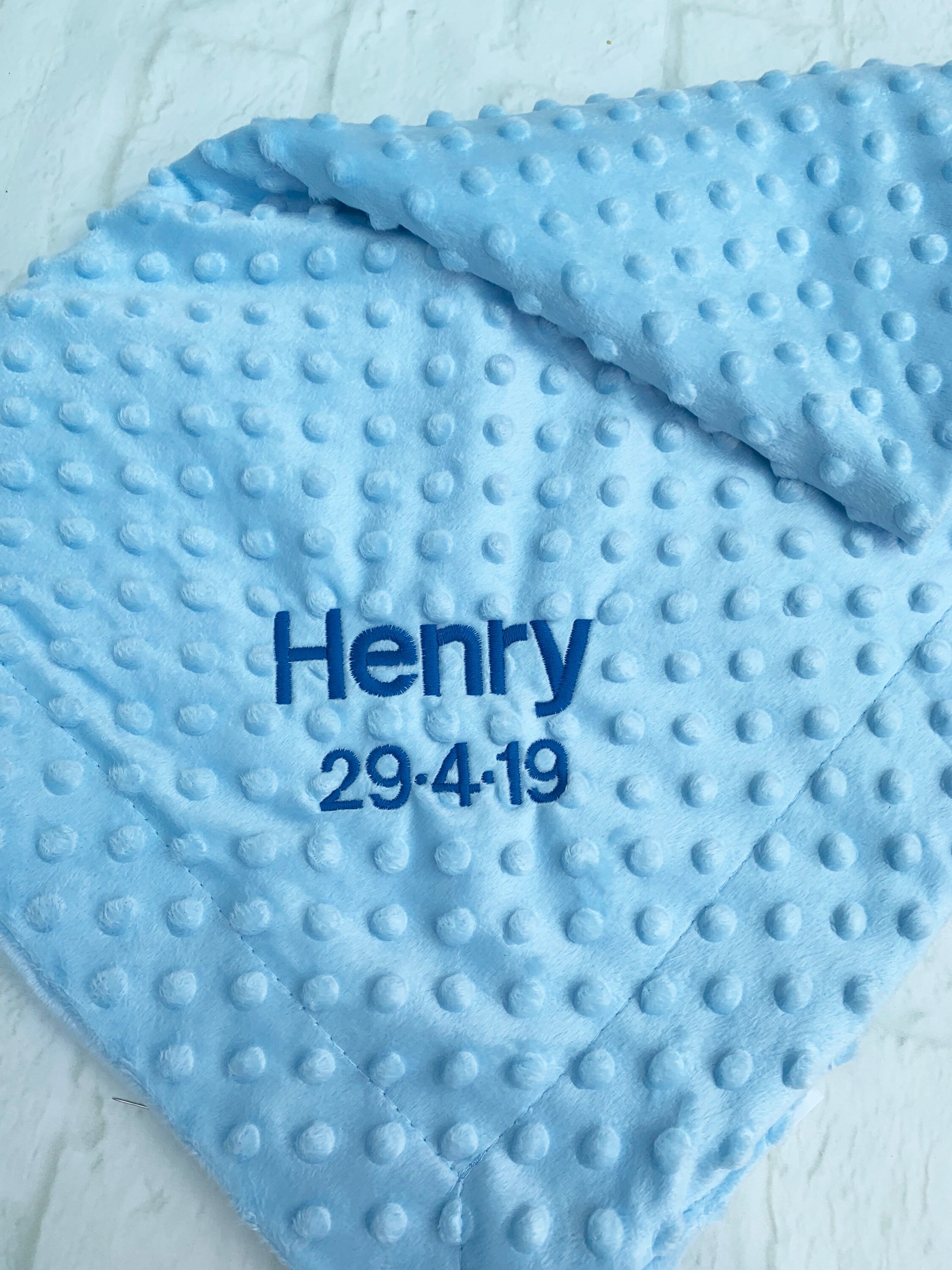 Personalised Baby Comforter Embroidered Comfort Blanket Etsy UK