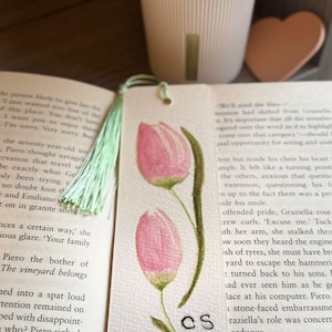 Watercolour Bookmark tulips Gift