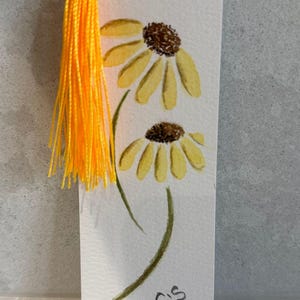 Watercolour Bookmark flowers Gift