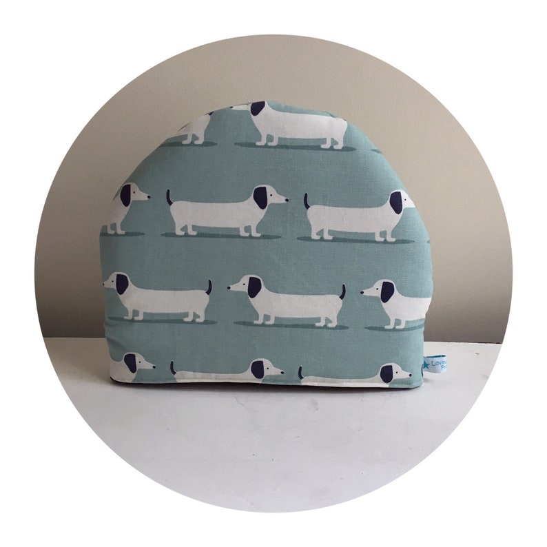 sausage dogdauschund fabric Tea cosy