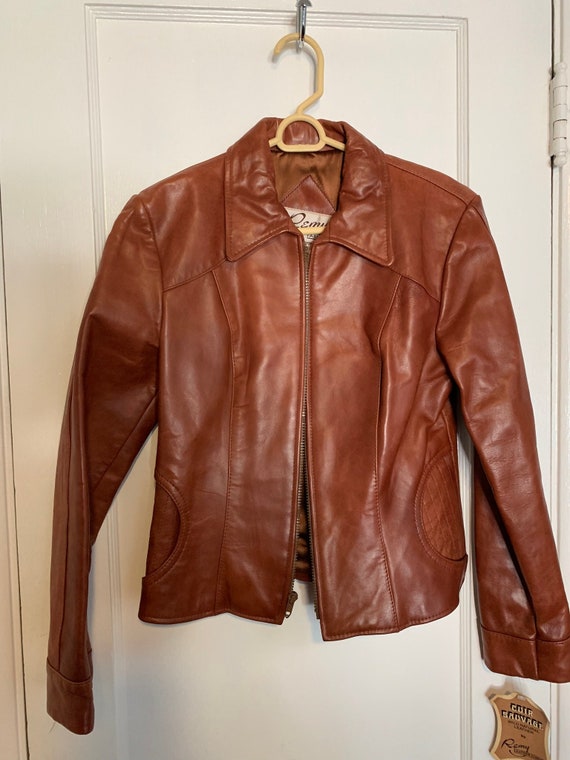 Vintage Remy Leather Fashions USA women’s jacket … - image 1