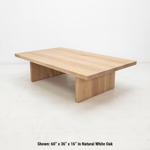 LILY Deluxe Coffee Table - Japandi Style, Durable Walnut, Minimalist Living Room Furniture Bild 2