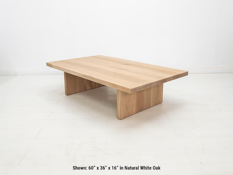 LILY Deluxe Coffee Table - Japandi Style, Durable Walnut, Minimalist Living Room Furniture Bild 2