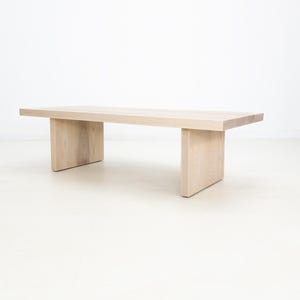 LILY Deluxe Coffee Table - Japandi Style, Durable Walnut, Minimalist Living Room Furniture Bild 20
