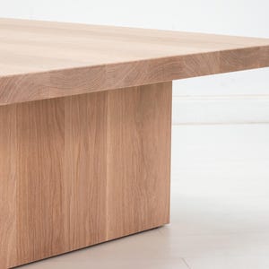 LILY Deluxe Coffee Table - Japandi Style, Durable Walnut, Minimalist Living Room Furniture Bild 4