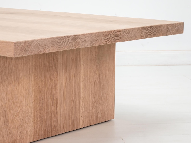 LILY Deluxe Coffee Table - Japandi Style, Durable Walnut, Minimalist Living Room Furniture Bild 4