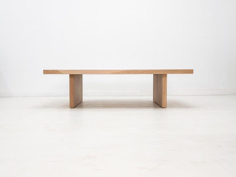 LILY Deluxe Coffee Table - Japandi Style, Durable Walnut, Minimalist Living Room Furniture Bild 6