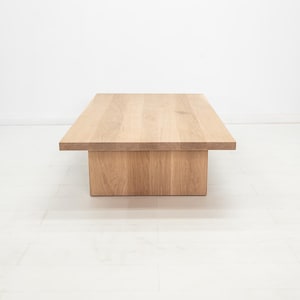LILY Deluxe Coffee Table - Japandi Style, Durable Walnut, Minimalist Living Room Furniture Bild 5