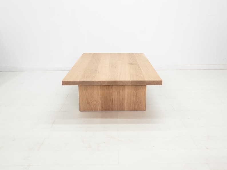 LILY Deluxe Coffee Table - Japandi Style, Durable Walnut, Minimalist Living Room Furniture Bild 5