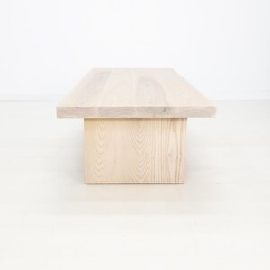 LILY Deluxe Coffee Table - Japandi Style, Durable Walnut, Minimalist Living Room Furniture Bild 18