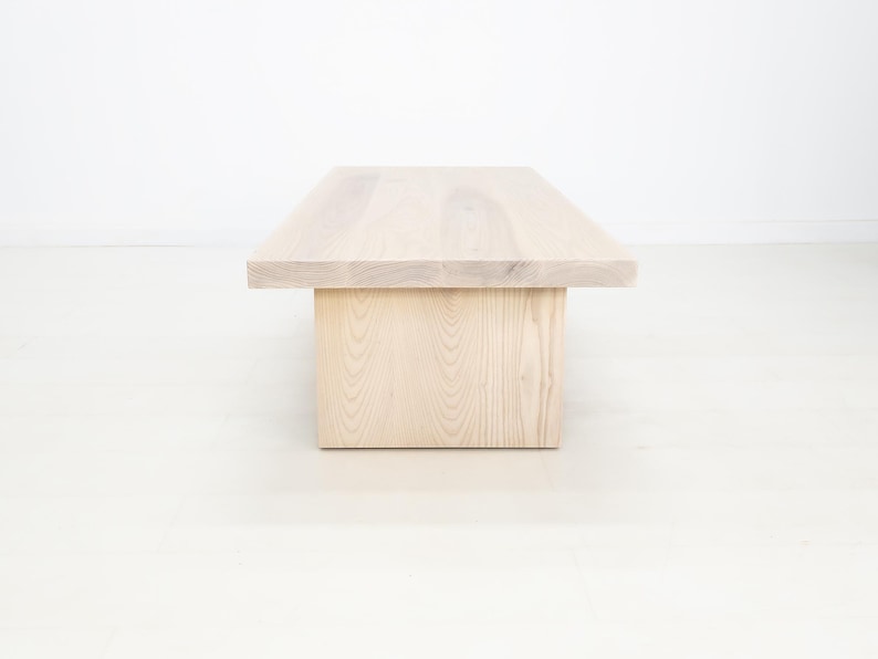 LILY Deluxe Coffee Table - Japandi Style, Durable Walnut, Minimalist Living Room Furniture Bild 18
