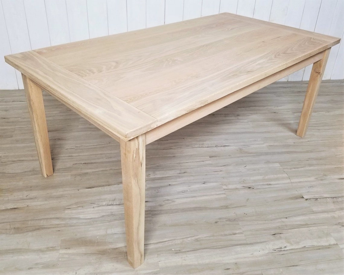 Solid White Oak Dining Table Made to Order Etsy