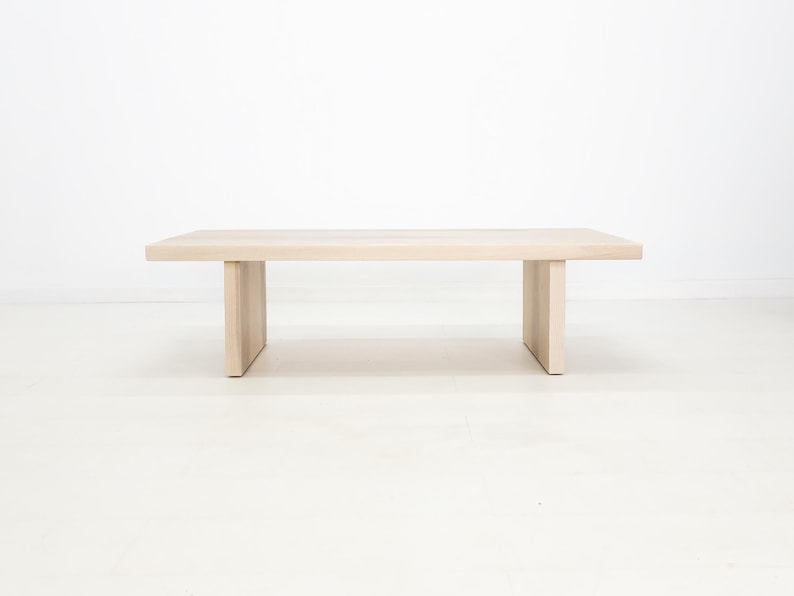LILY Deluxe Coffee Table - Japandi Style, Durable Walnut, Minimalist Living Room Furniture Bild 19