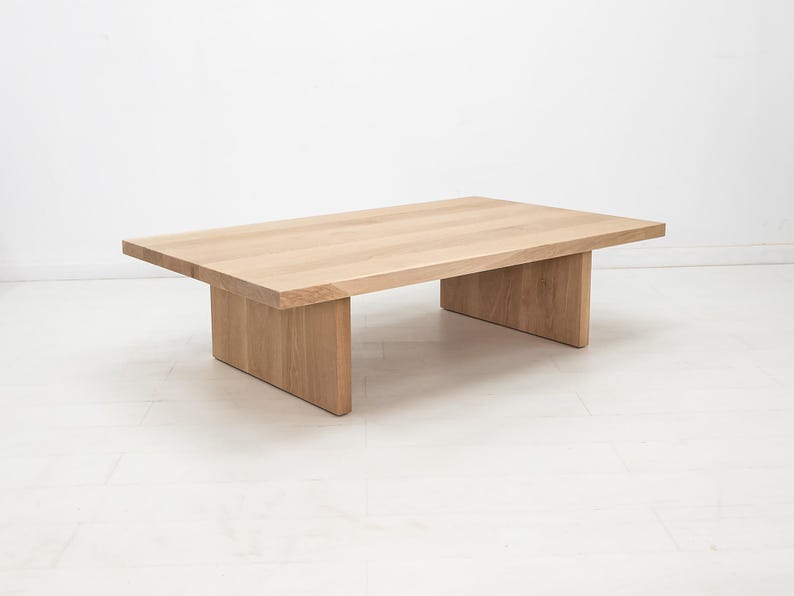 LILY Deluxe Coffee Table - Japandi Style, Durable Walnut, Minimalist Living Room Furniture Bild 7