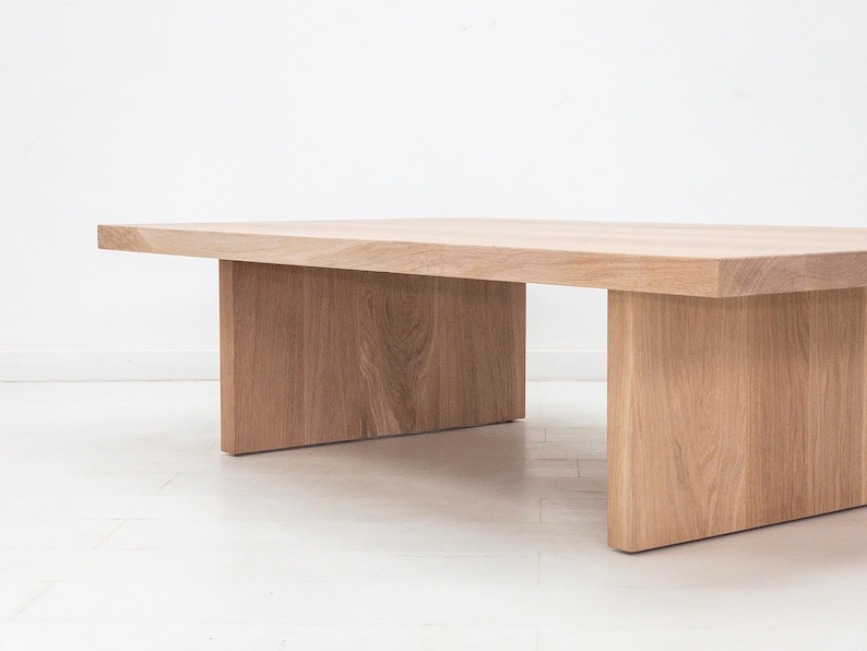 LILY Deluxe Coffee Table - Japandi Style, Durable Walnut, Minimalist Living Room Furniture Bild 3