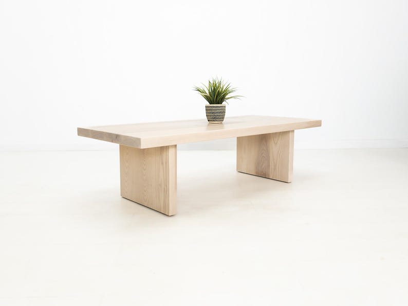 LILY Deluxe Coffee Table - Japandi Style, Durable Walnut, Minimalist Living Room Furniture Bild 16