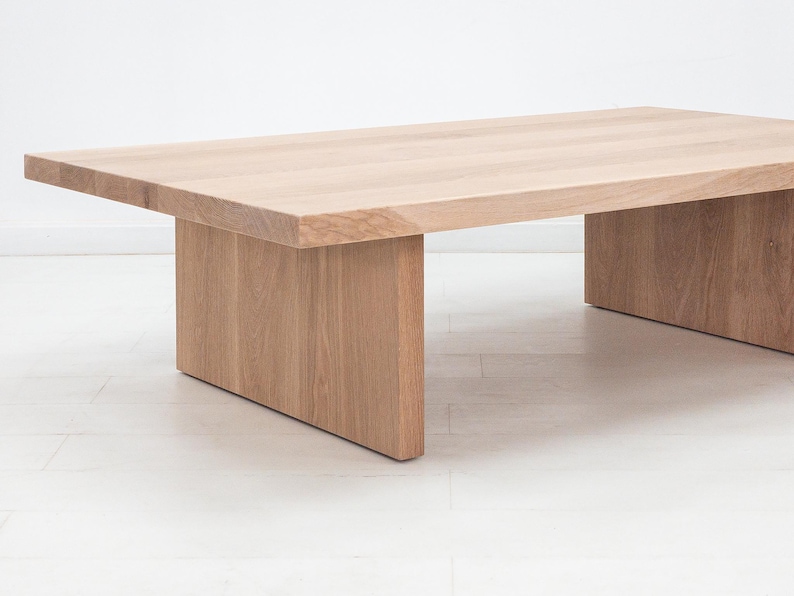 LILY Deluxe Coffee Table - Japandi Style, Durable Walnut, Minimalist Living Room Furniture Bild 8