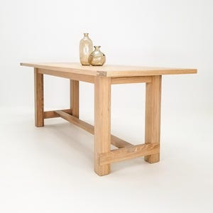 Custom RÉMY Dining Table – Seawashed Cerused Finish, Breadboard Ends