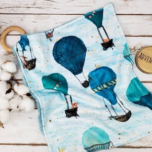 Air Balloon Lovey, Blue Boy Lovey, Navy Lovey, Boy Lovie, Blue Lovey, Stroller Lovey, Lovie, Baby Lovey, Minky Lovey, Lovey, Baby Gift