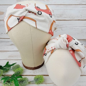 Mommy and Me Headbands: Organic Cotton Red Car Turban